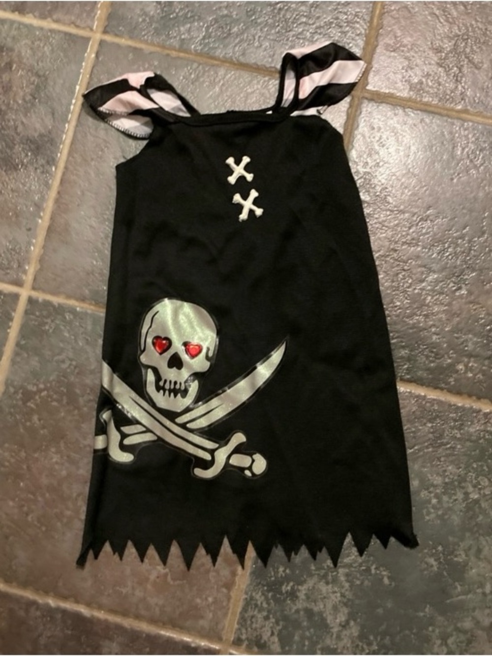 Rubies Girls Pirate Skull Halloween Dress Size S 4-6